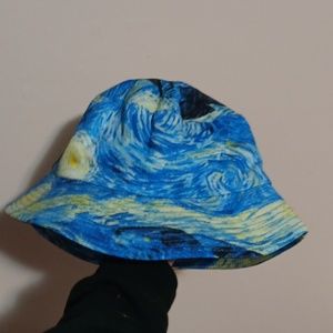 Vincent van gogh stary night bucket hat